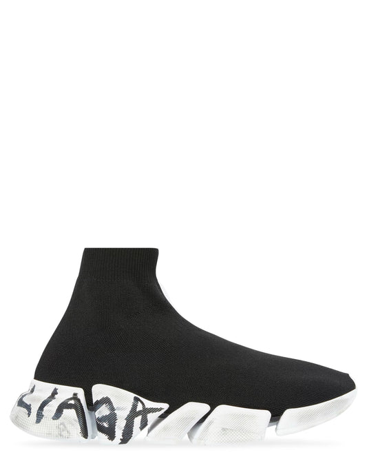 Balenciaga Speed 2.0 Graffiti Recycled Knit Sneakers