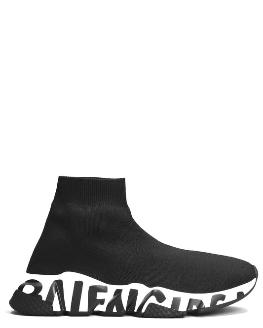 Balenciaga Speed Graffiti Recycled Knit Sneakers