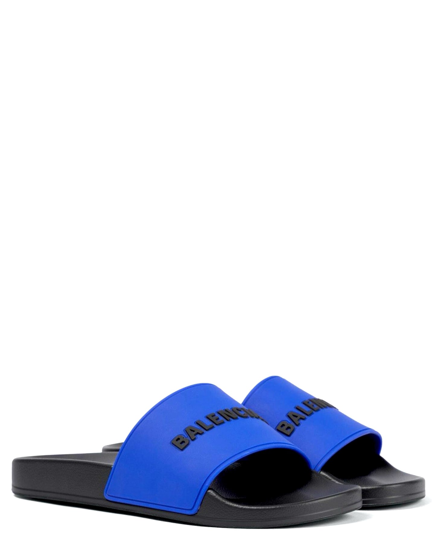 Balenciaga Rubber Logo Pool Slides