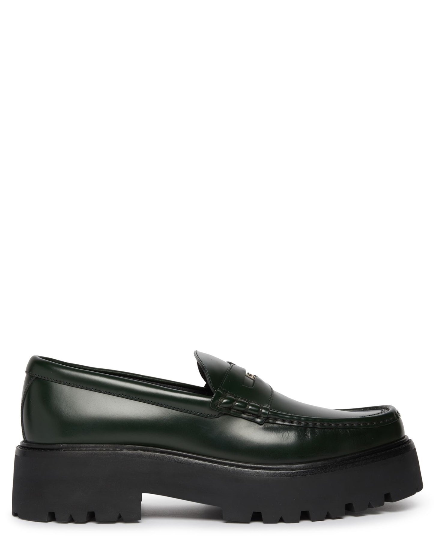 Celine Bulky Polished Bull Penny Loafers