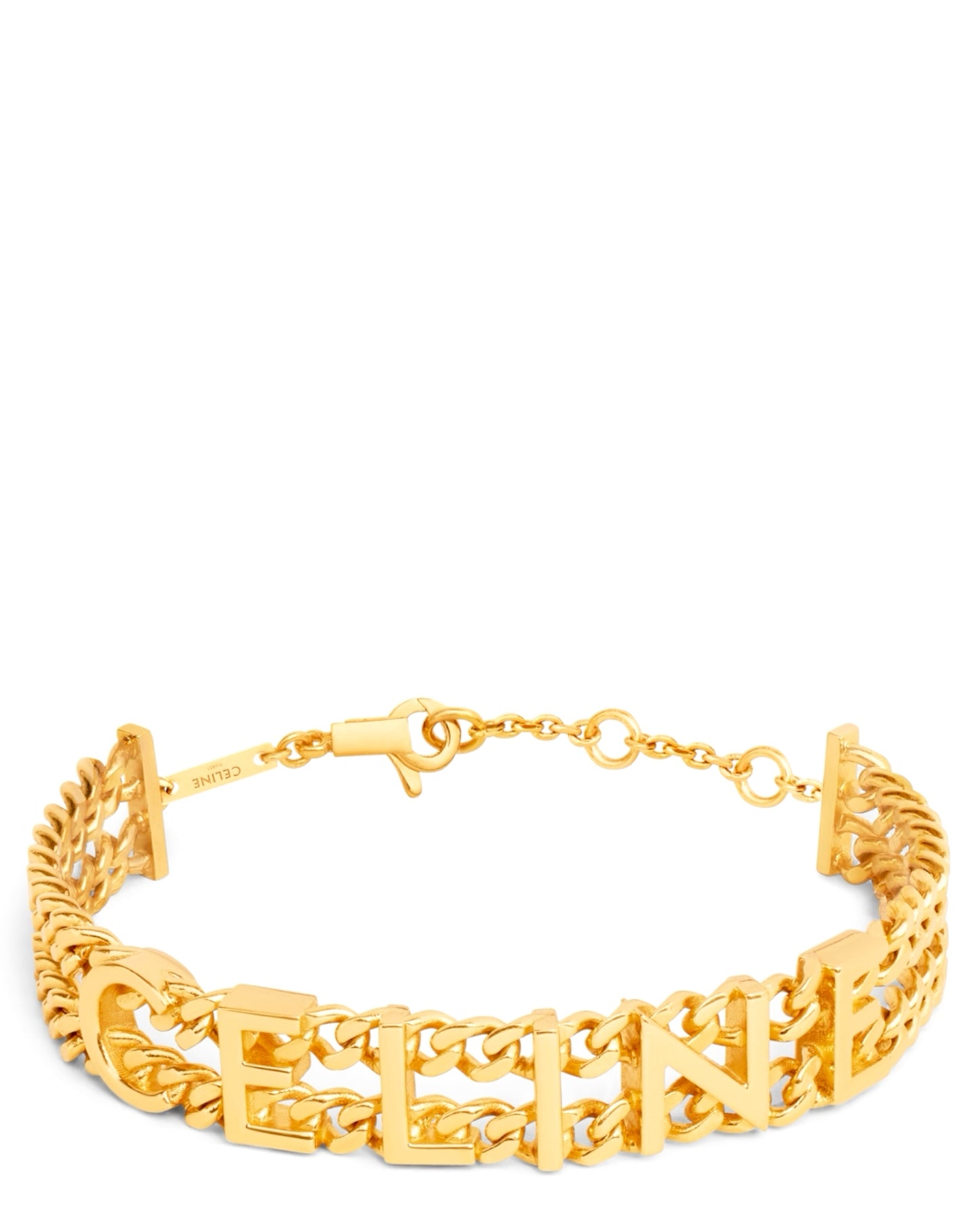 Celine Gourmette Bracelet in Brass with Gold Finish