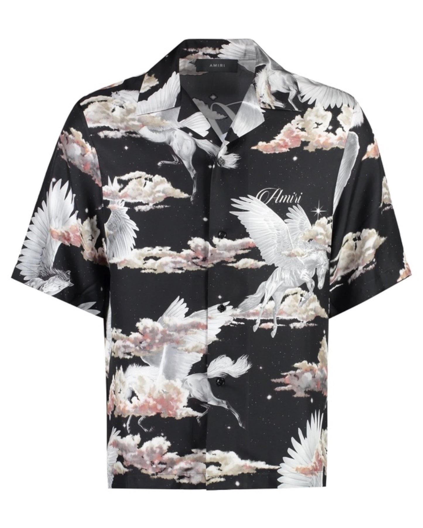 Amiri All Over Pegasus Bowling Shirt