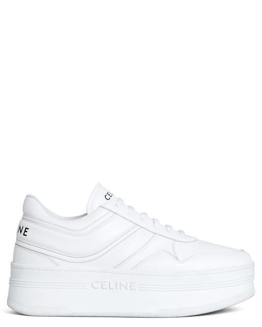 Celine Block Sneakers with Wedge Outsole in Calfskin