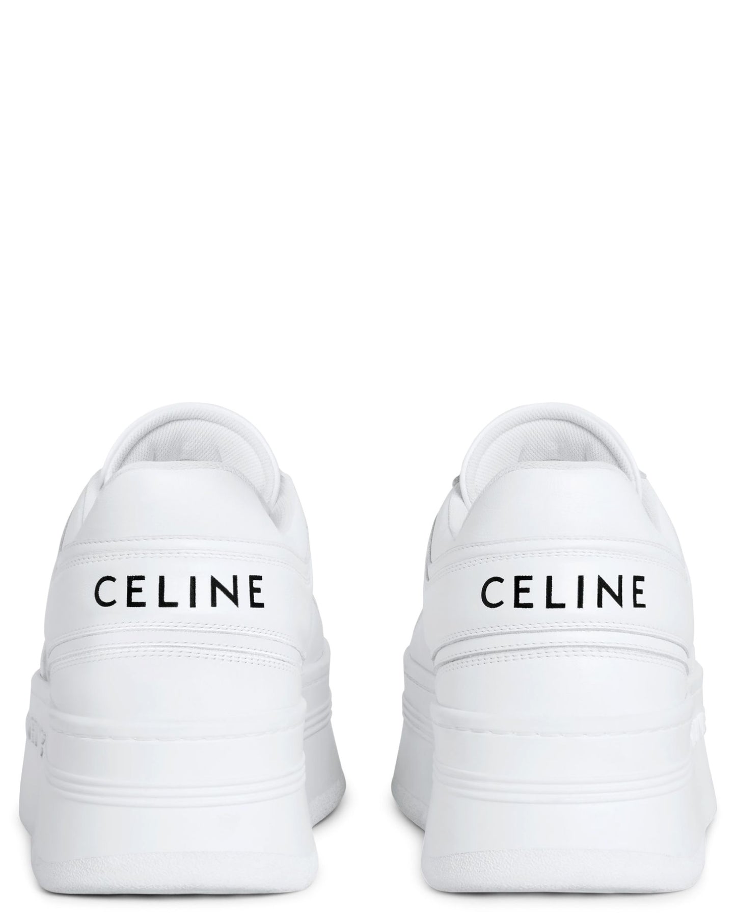 Celine Block Sneakers with Wedge Outsole in Calfskin