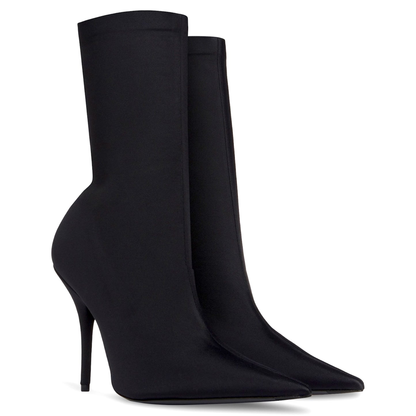 Balenciaga Knife 110MM Bootie in Black Matte Spandex (Women's)