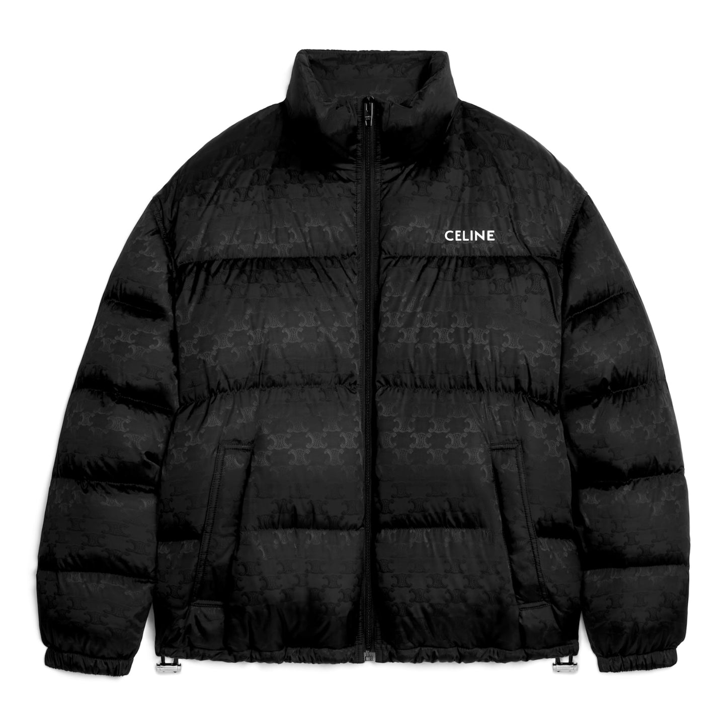 Celine Down Jacket with Celine Print in Triomphe Nylon Jacquard (Men's)