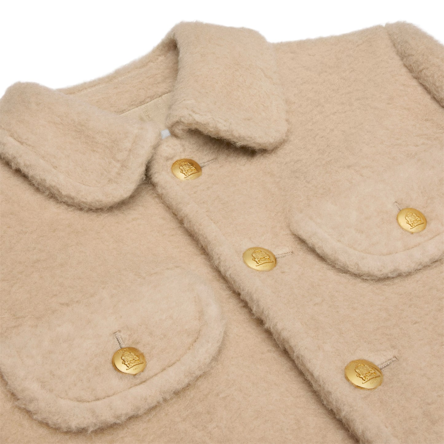 Celine Claudine Collar Jacket in Camel Wool (Women's)
