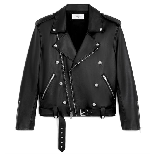 Celine Loose Biker Jacket in Calfskin (Women's)