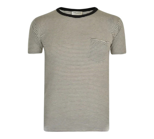 Saint Laurent Striped Cotton Tee